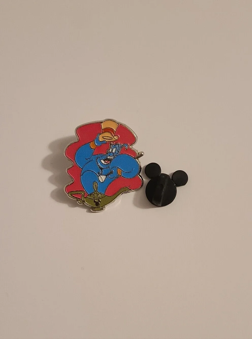 Disney Genie From Aladdin Dancing Pink Background Pin 👓